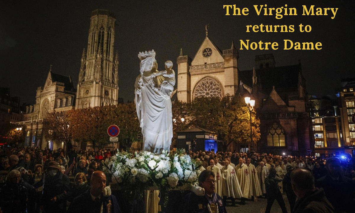 (Slideshow) The Virgin Mary returns home to Notre Dame
