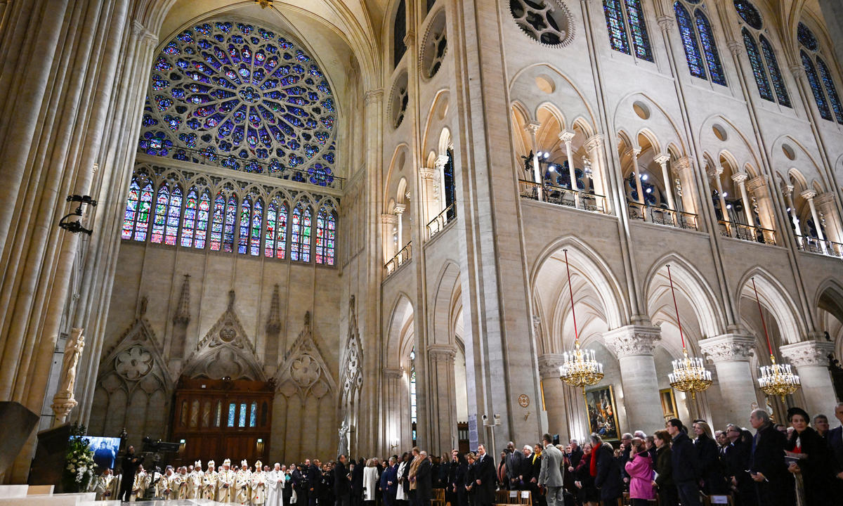 La première messe à Notre-Dame de Paris depuis l’incendie