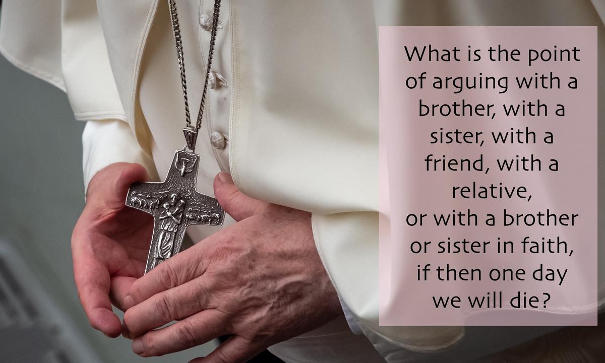 (Slideshow) Pope Francis proverbs on death