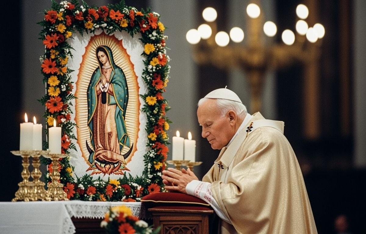 Virgen de Guadalupe, oración, san Juan Pablo II, México, visita