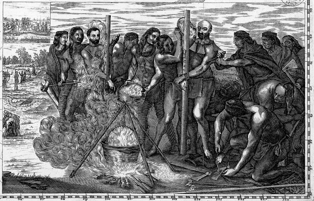 Scena męczeństwa pędzla Bressaniego (1657)