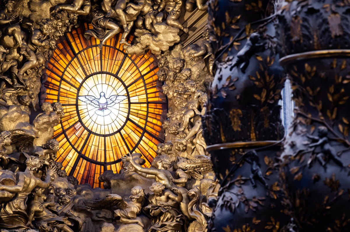 Pope Francis during Holy Mass on Pentecost Sunday presided over by cardinal Giovanni Battista Re