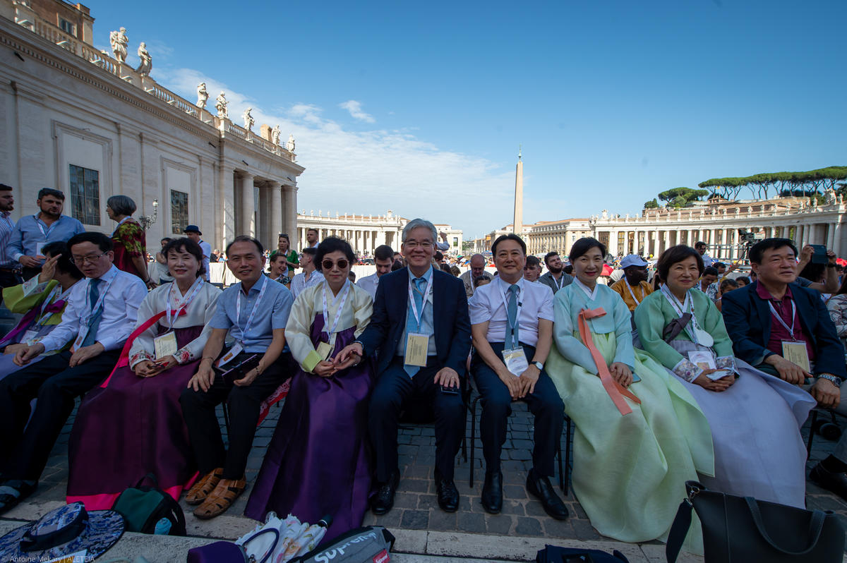 DURING POPE FRANCIS mass for the 10th World Meeting of Families
