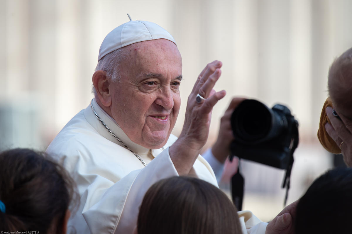 Pope Francis during his weekly general audience September 28, 2022