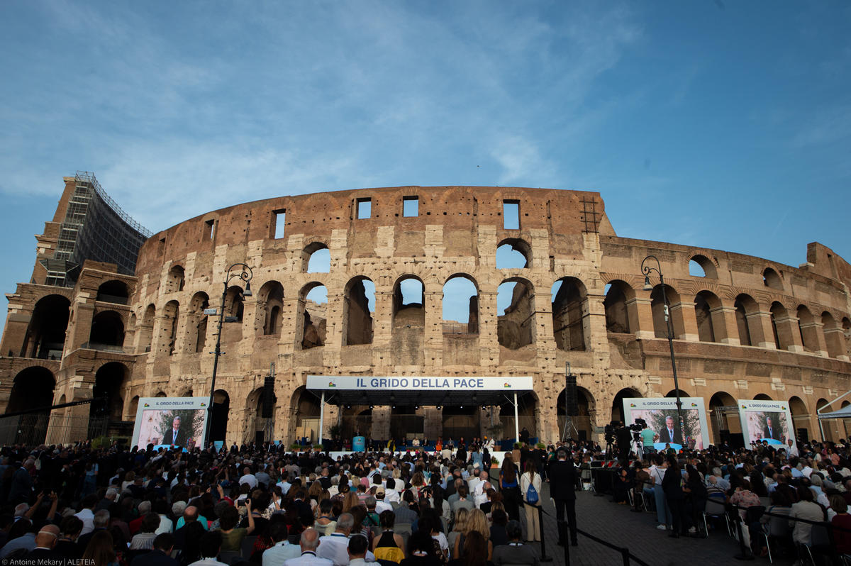 Pope Francis religious leaders Colosseum international peace summit -The Cry for Peace