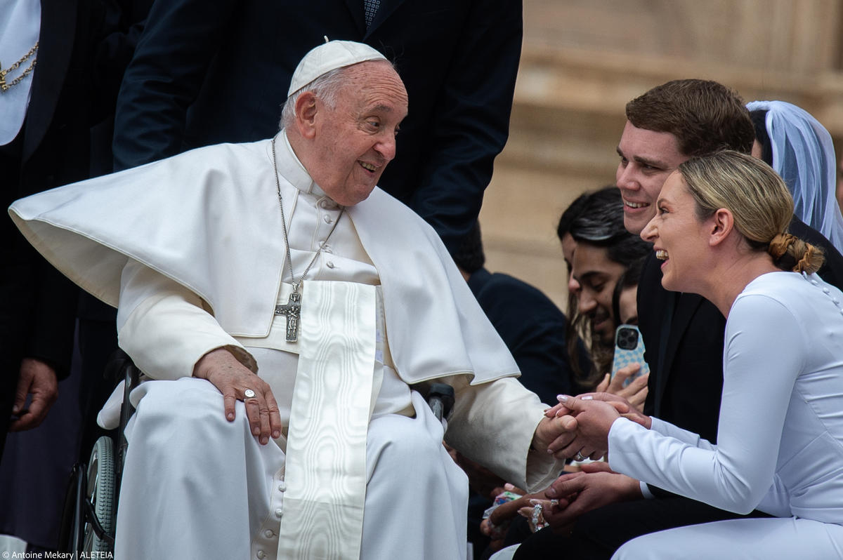 Pope Francis during his weekly general audience