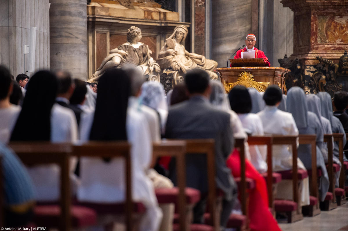 mass in St. Peter's Basilica on the occasion of the unveiling of the statue of St. Andrew Kim Tae-gon, the first Korean-born Catholic priest