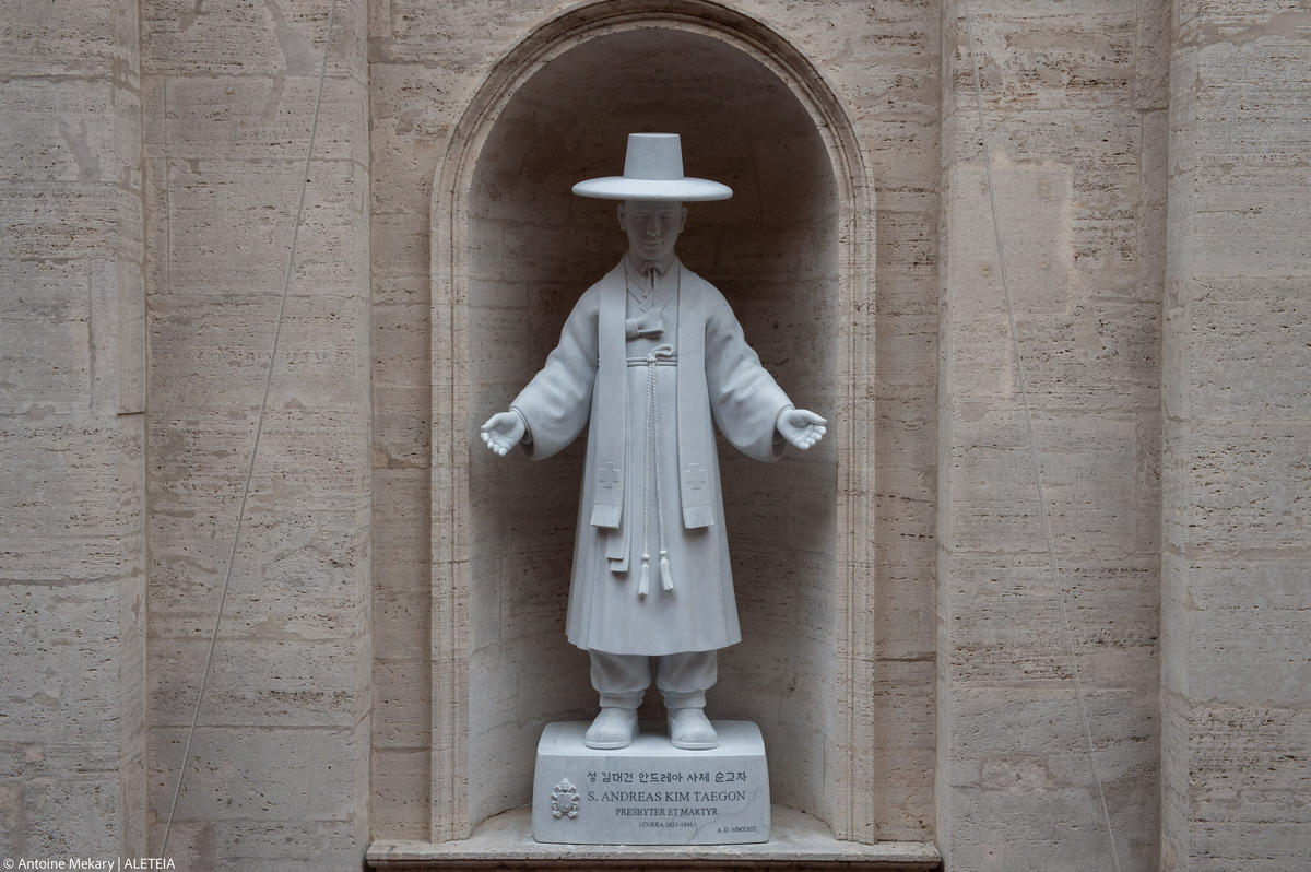 mass in St. Peter's Basilica on the occasion of the unveiling of the statue of St. Andrew Kim Tae-gon, the first Korean-born Catholic priest