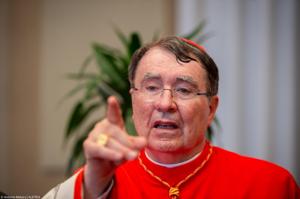Newly elevated cardinal, apostolic nuncio from the United States, French Christophe Pierre,
