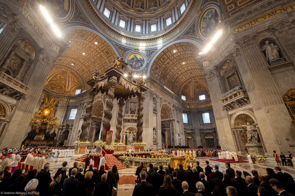Pope Francis celebrates New Year's Day mass at St. Peter's Basilica