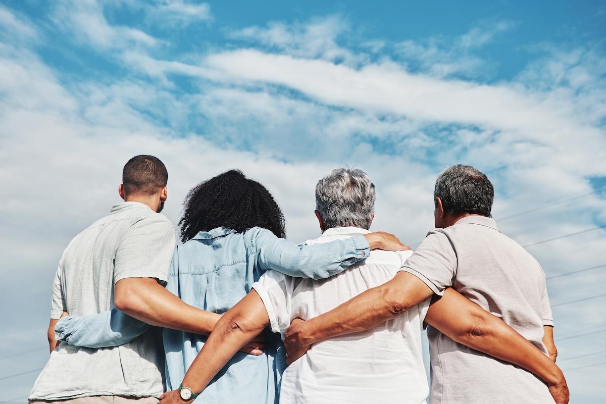 family-huging