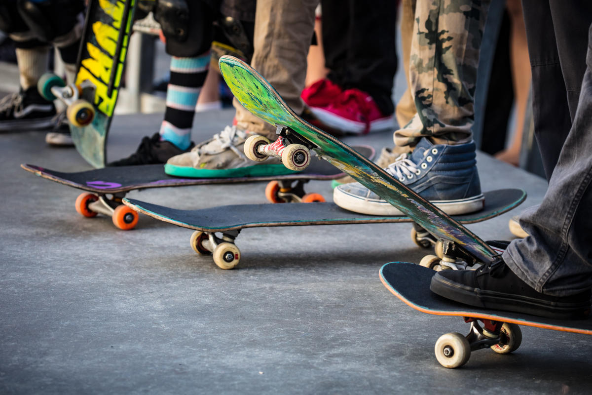 skateboards