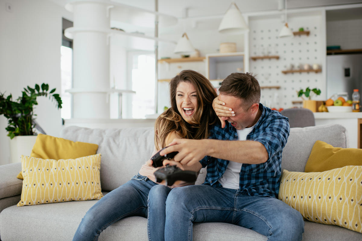pareja videojuegos