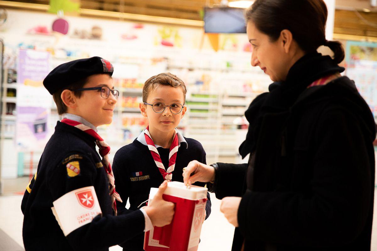 scouts, AGSE, scoutisme, louveteaux, ordre de malte, quête