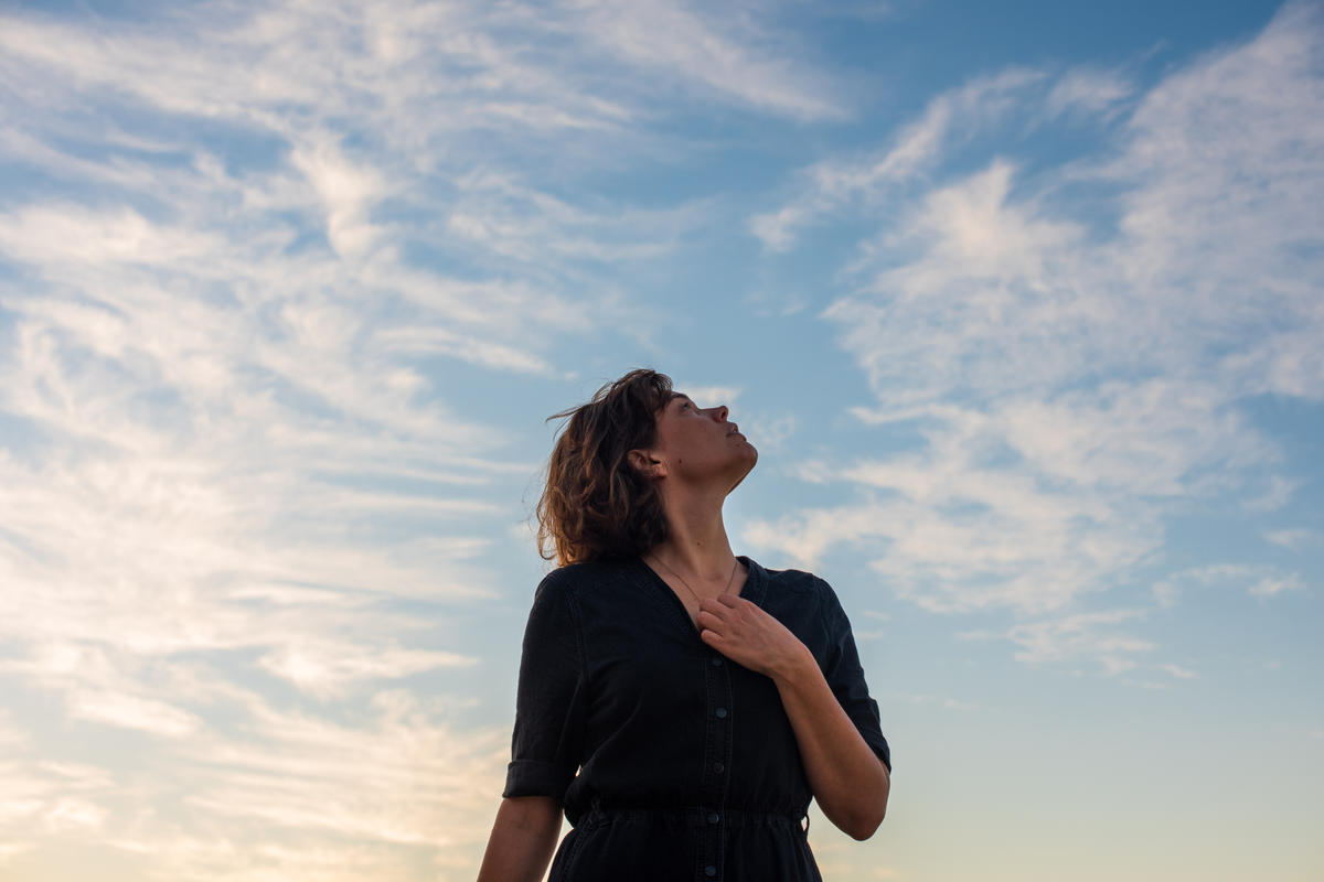 Sky and woman