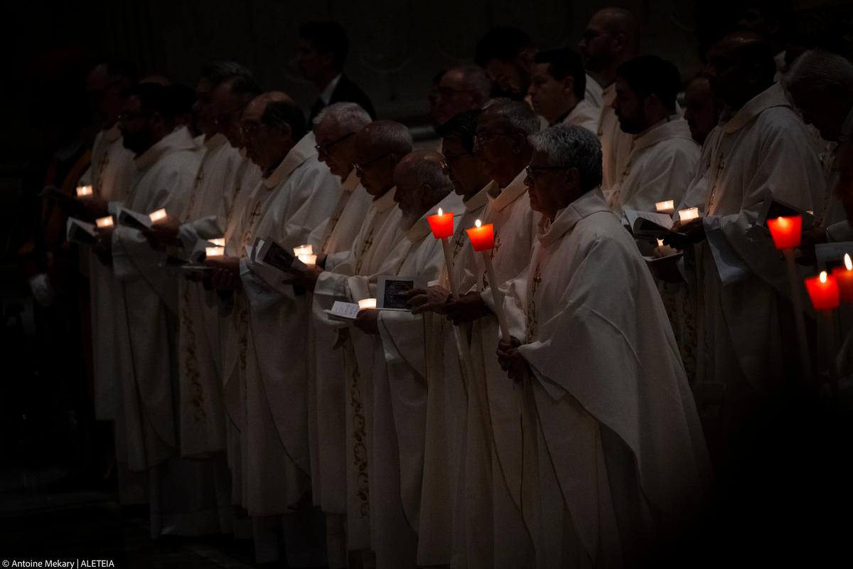 Pope Francis leads a mass at St Peter’s basilica for the Feast of the Presentation of the Lord on February