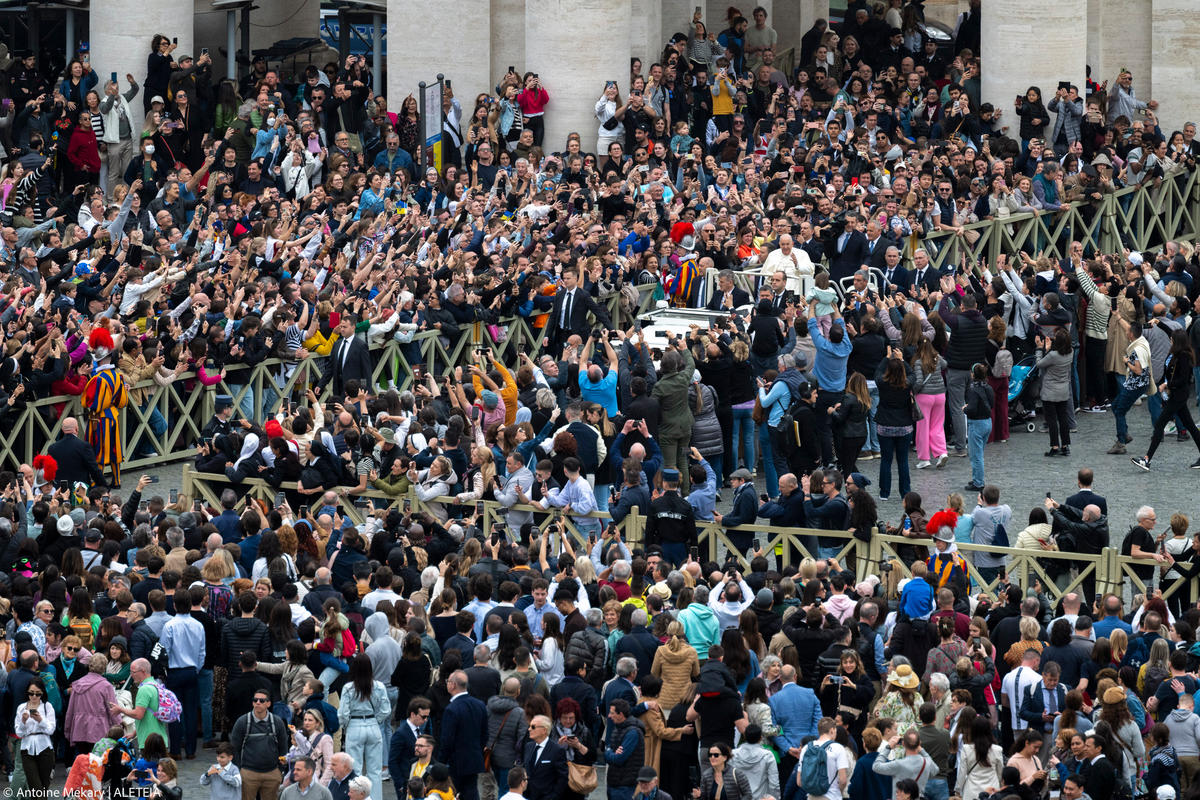 Pope Francis presides over the Easter Mass as part of the Holy Week celebrations