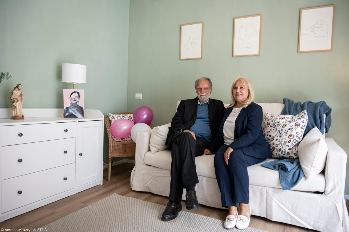 Inauguration of Chiara's House, an apartment dedicated to women with pathological pregnancies, in Rome on May 8, 2024.