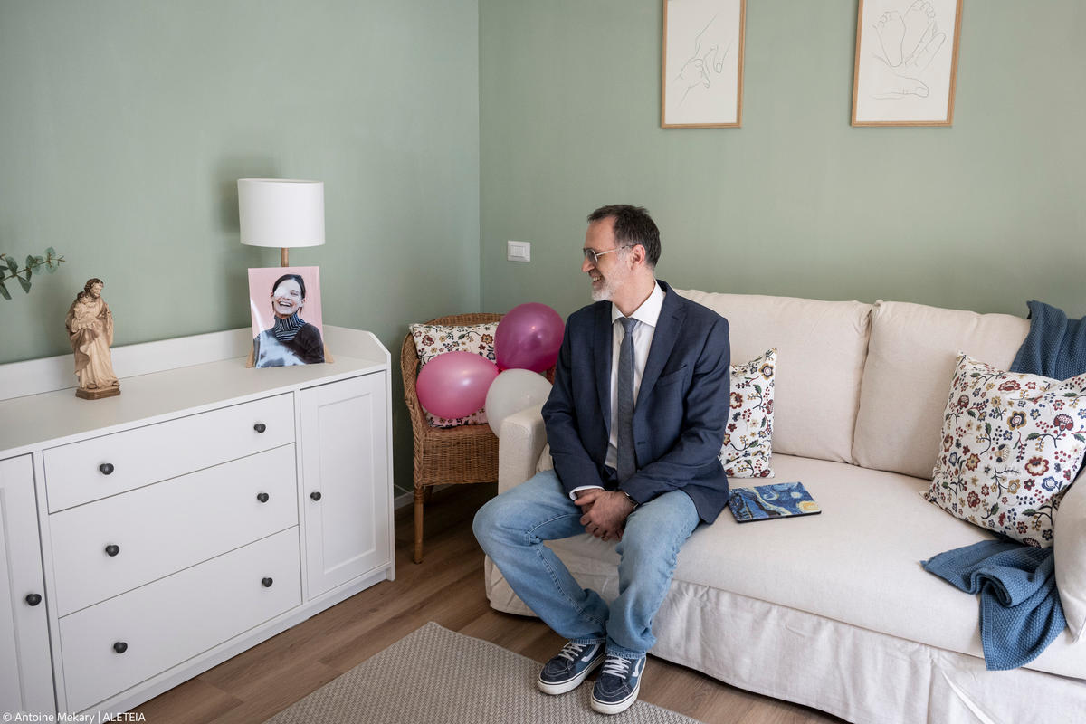 Inauguration of Chiara's House, an apartment dedicated to women with pathological pregnancies, in Rome on May 8, 2024.