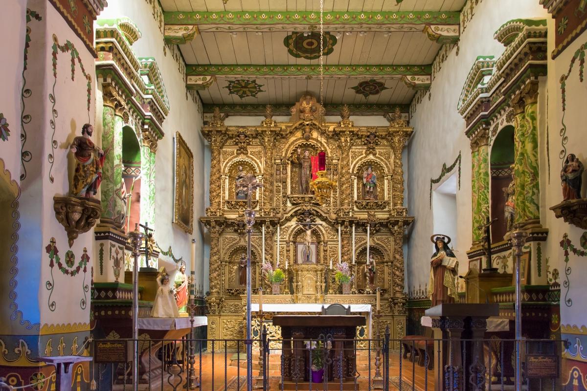 The chapel of San Juan Capistrano mission
