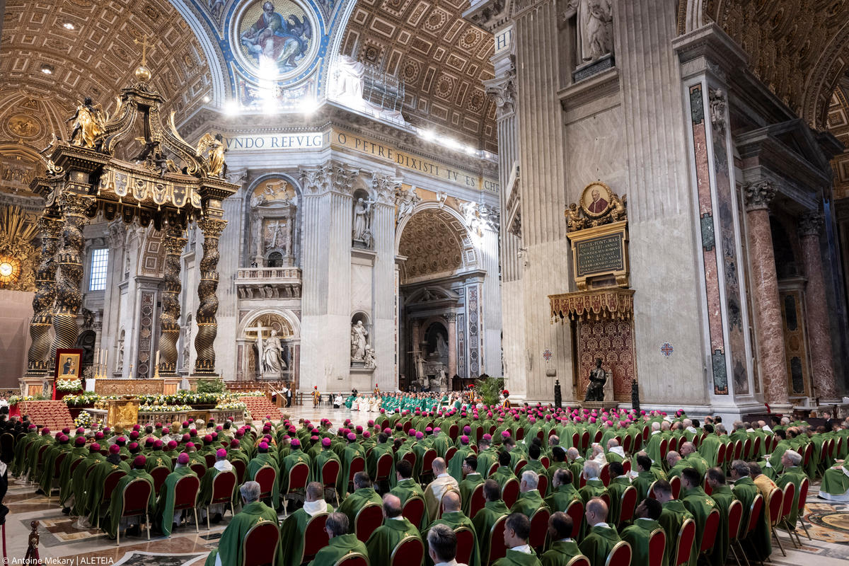 Pope Francis closing mass Synod of Bishops 2024 at St Peter's basilica