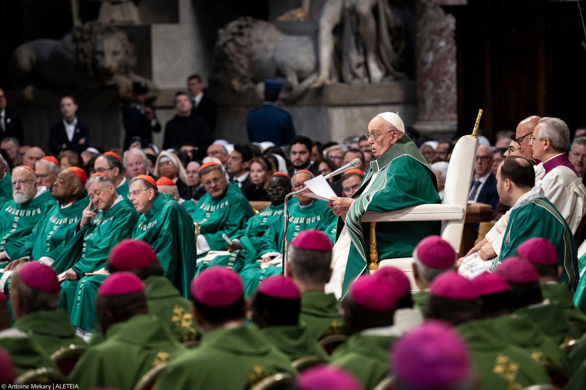 Pope Francis closing mass Synod of Bishops 2024 at St Peter's basilica