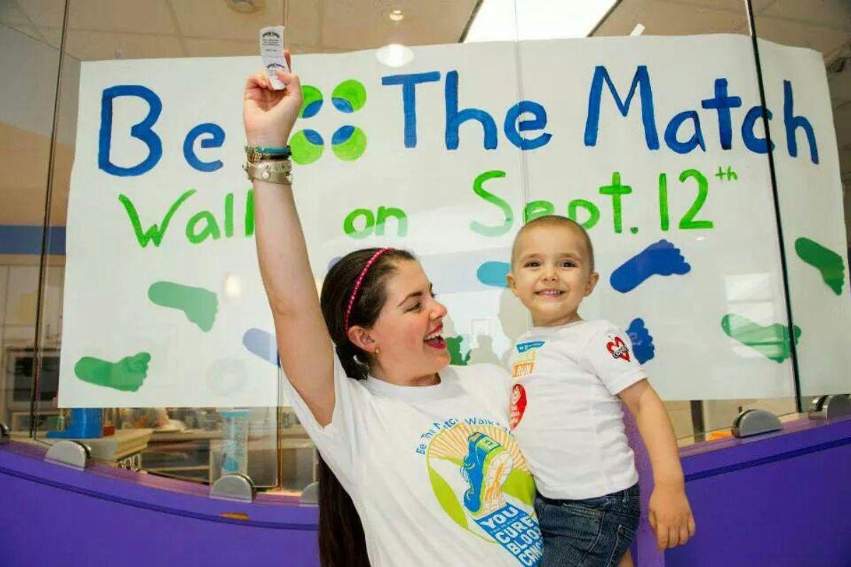 Nayeli with her son