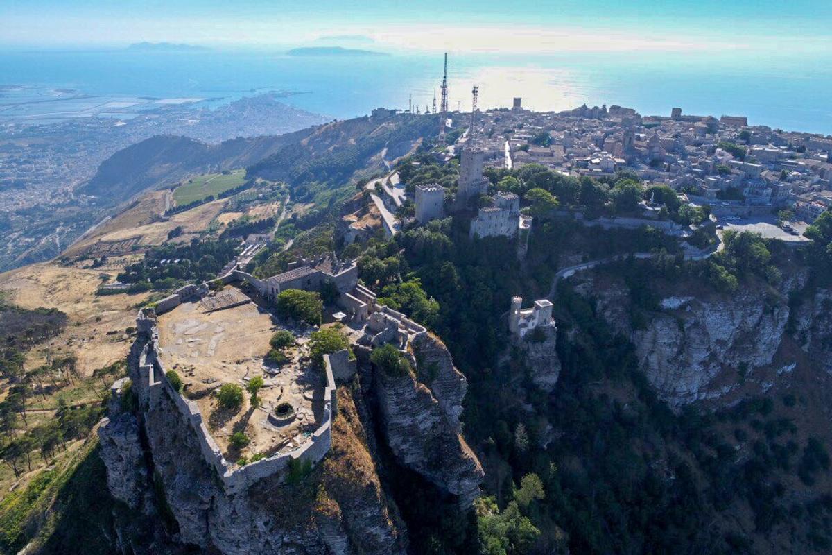 View of the city of Erice