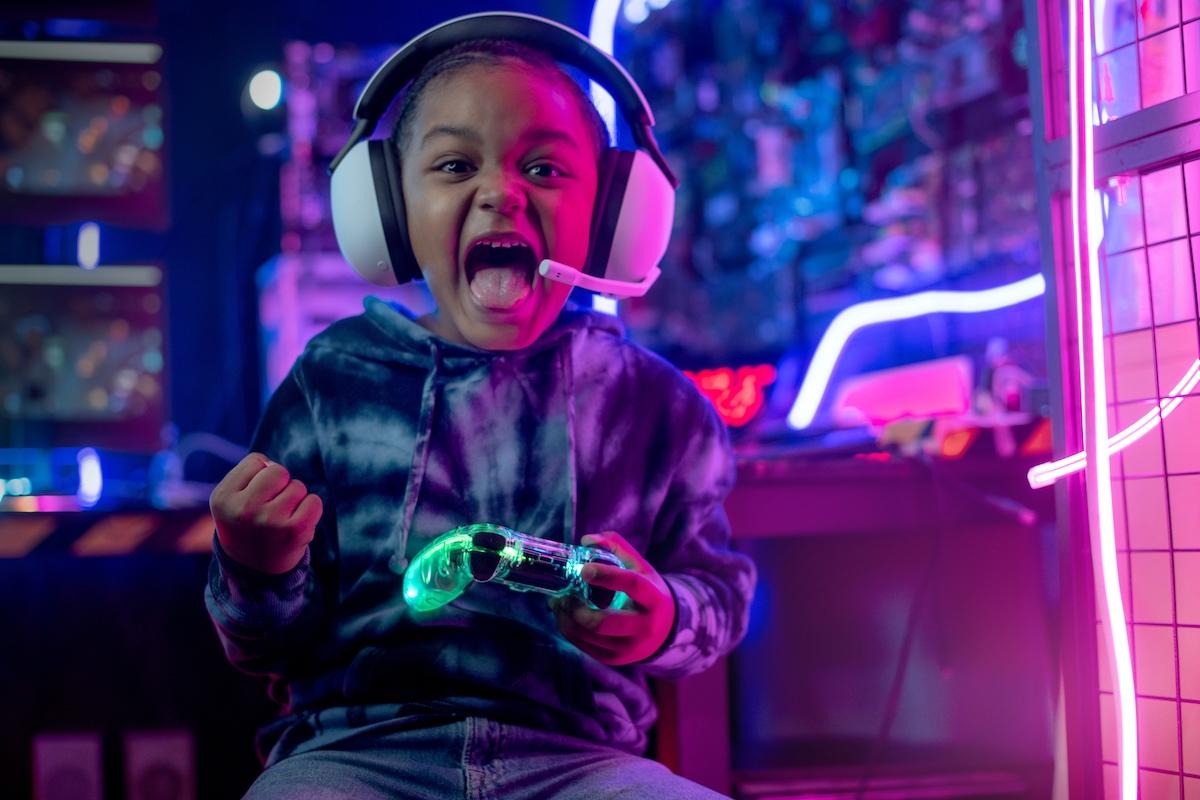 playing video games