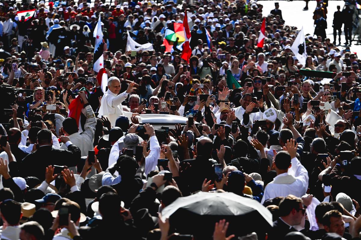 Holy Mass for the Beginning of the Pontificate of Pope Leo XIV, in St Peter's square in The Vatican on May 18, 2025.
