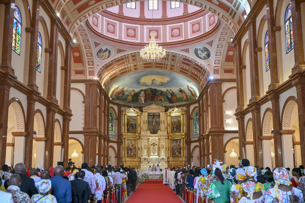 pope-leo-xiv-holy-mass-basilica-immaculate-conception-mongomo -africa