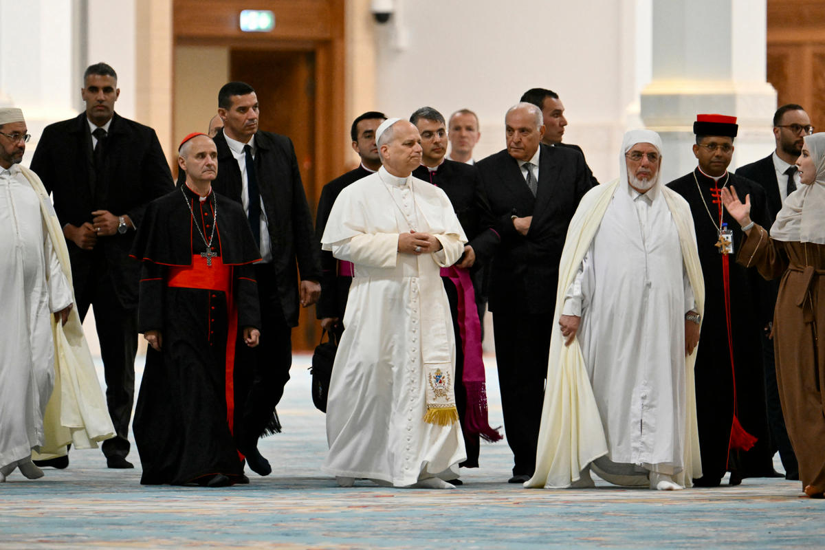 pope-leo-xiv-visits-great-mosque-algiers-djamaa-el-djazair-algeria-afp