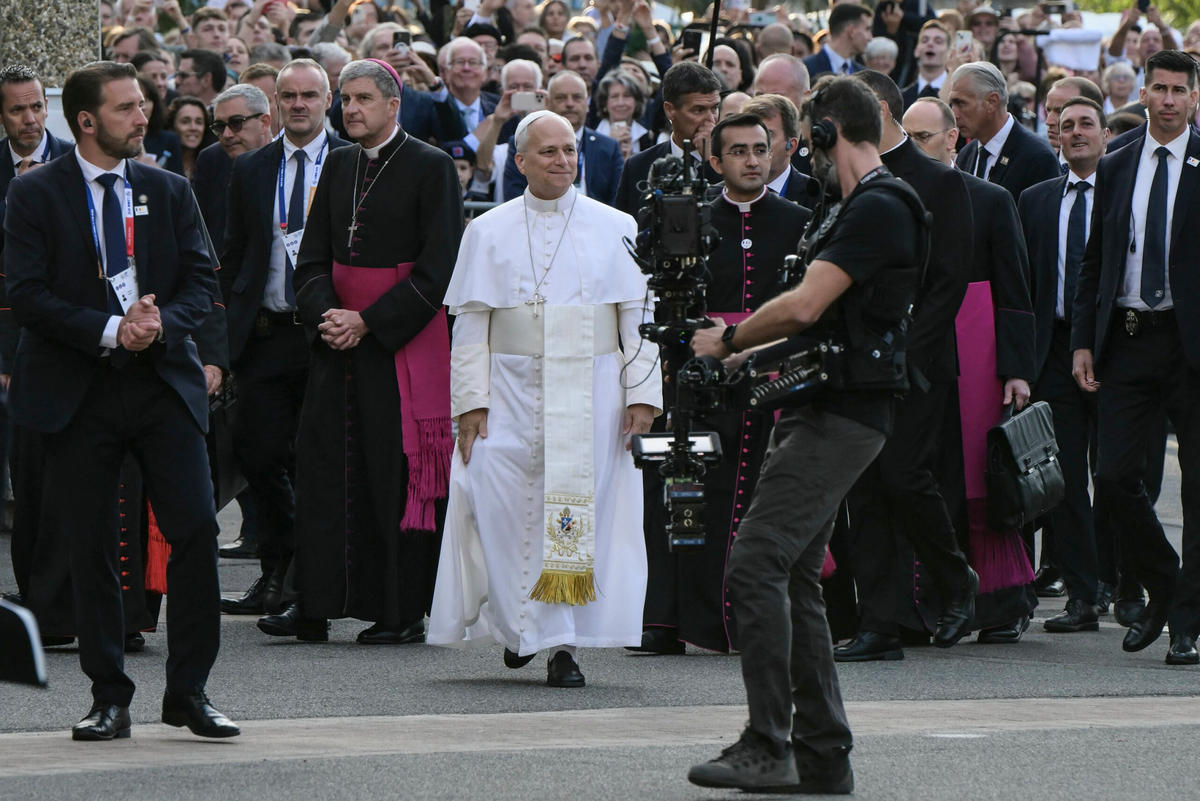 pope-leo-xiv-walks-streets-meets-french-bishops-sainte-bernadette-chamber-lourdes-france-september-27-2026