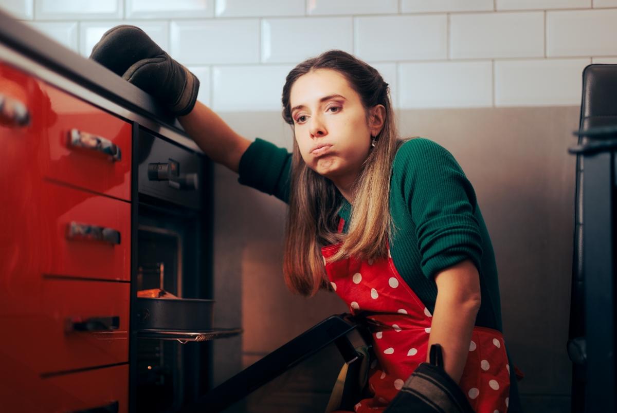 Tired Housewife Baking