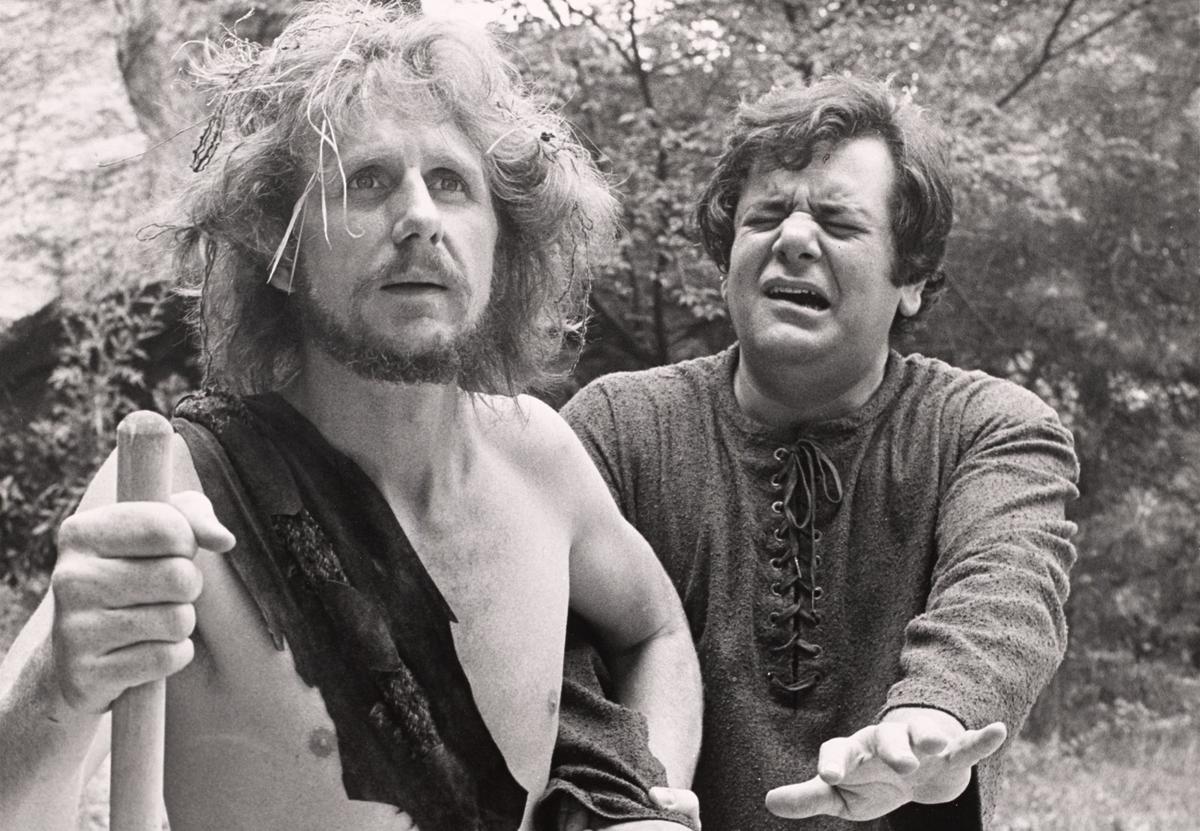 Rene Auberjonois and Paul Sorvino as Poor Tom and Gloucester in King Lear - 1973 NY Shakespeare in the Park production