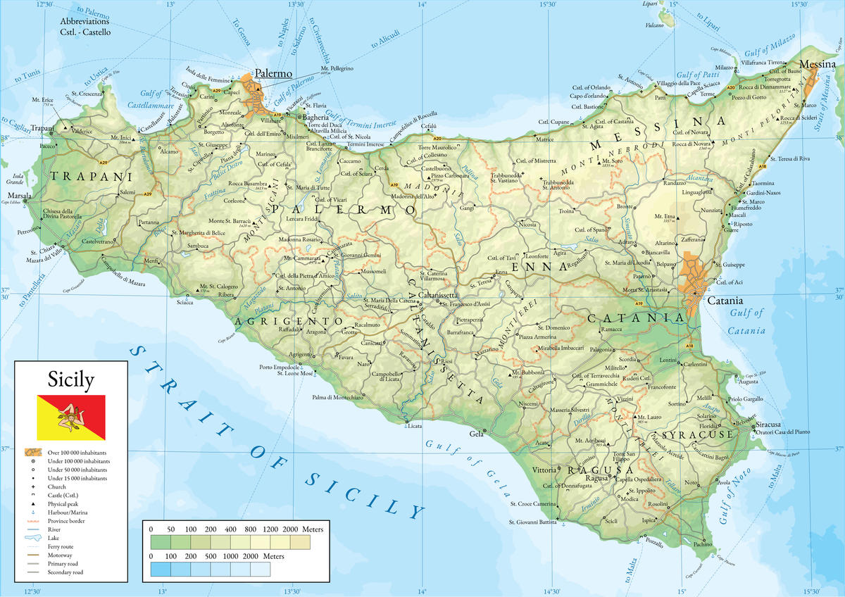 SICILY MAP