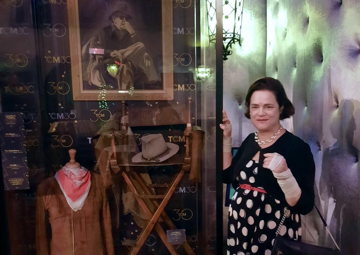 The author at a John Ford display at the TCM Classic Film Festival