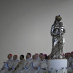 Cette splendide (et précieuse) Vierge Marie en argent que tout le monde a vu à la télévision