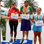 Mexican woman wins long distance race wearing sandals