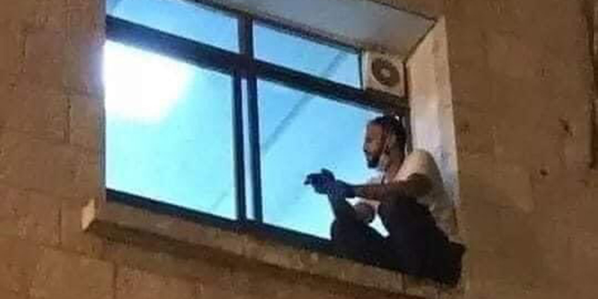 SON VISITS MOTHER AT HOSPITAL