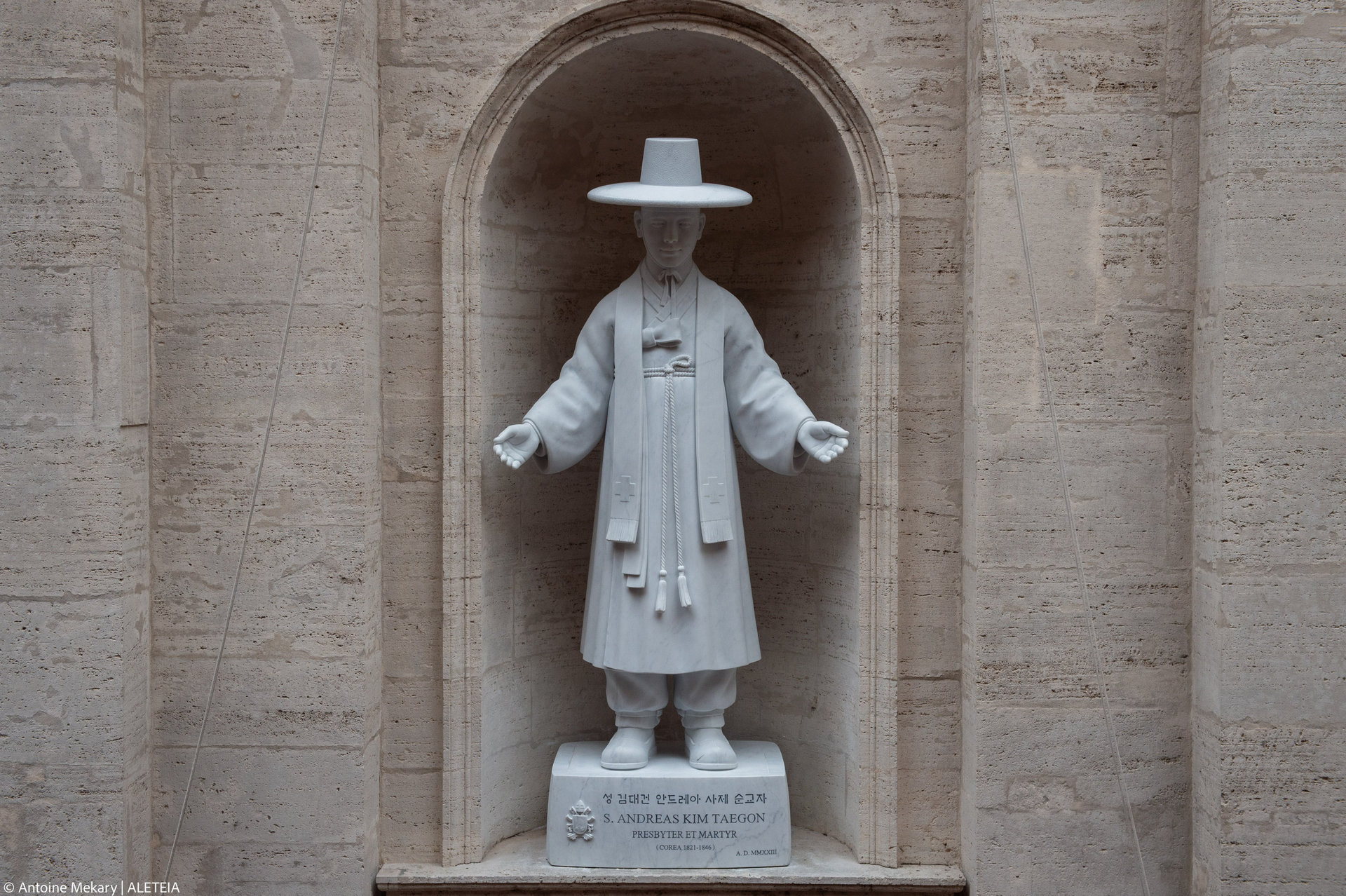 mass in St. Peter's Basilica on the occasion of the unveiling of the statue of St. Andrew Kim Tae-gon, the first Korean-born Catholic priest