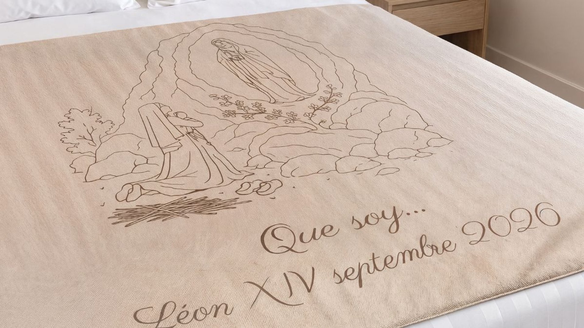 Le cadeau douillet imaginé pour la chambre de Léon XIV à Lourdes