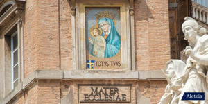 Why Pope John Paul II placed an image of the Virgin Mary over St. Peter’s Square