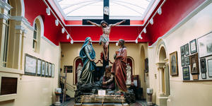What is the vestibule or narthex in a Catholic church?