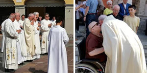 He’s a 71-year-old grandfather … and a priest, too!
