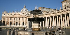 What is an atrium in a Catholic church?