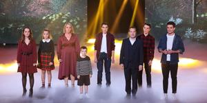 Osemčlanska družina zapela v oddaji talentov in z nastopom navdušila