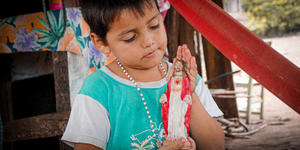 Like a child: Place all your security in one fact – that he loves you