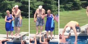 Heart-stopping video of 95-year-old veteran trying to inspire young boy