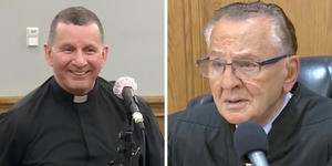 Priest gives judge financial gift to honor his compassion